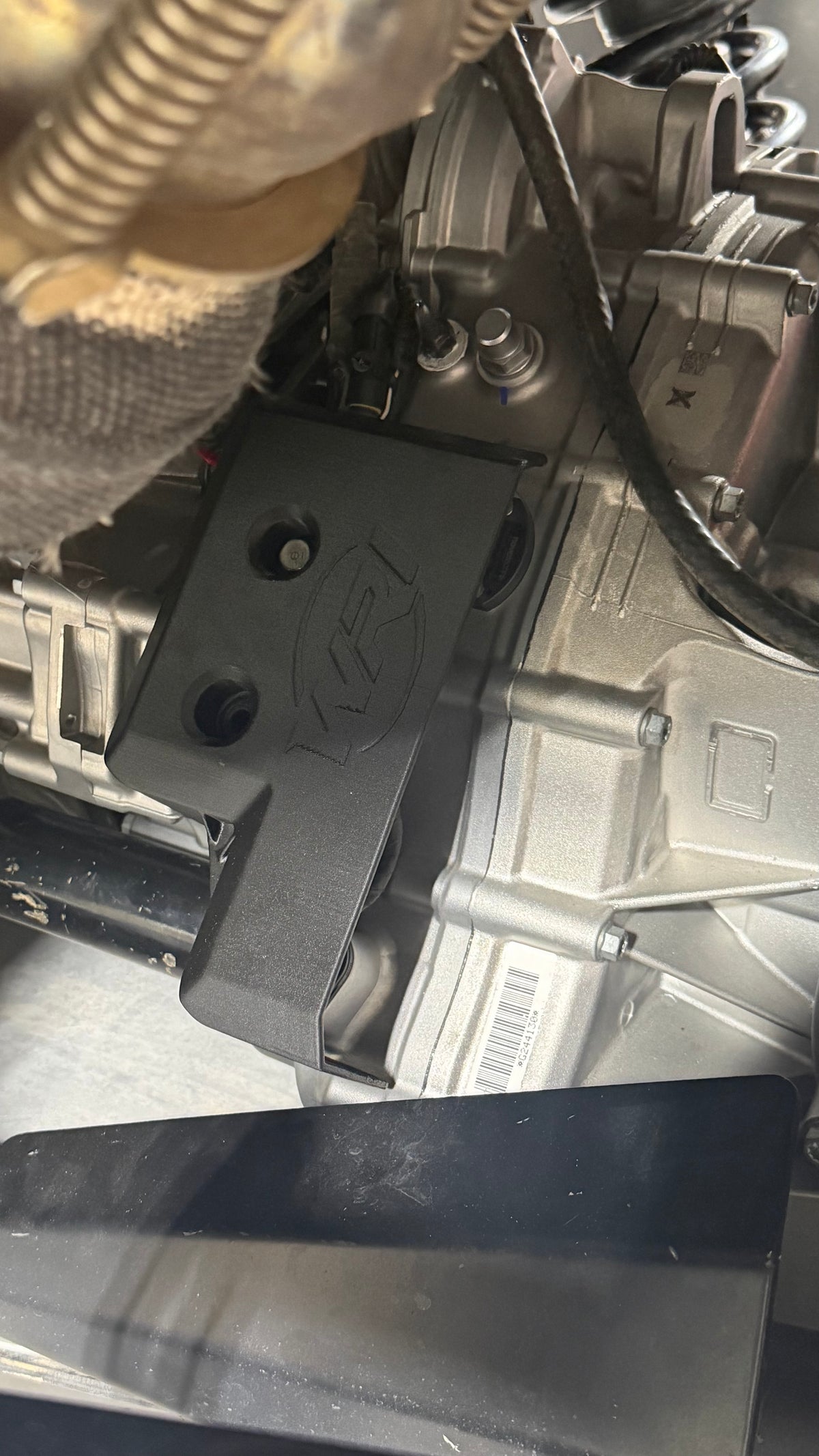 Can-Am 2seat Mav R transmission sensor protector